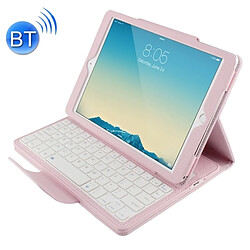 Wewoo Clavier QWERTY rose pour iPad Air 2 Bluetooth Litchi Texture Smart Cover Housse en cuir avec support et fonction de sommeil