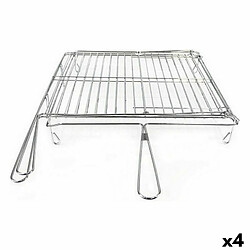 Grill Algon Chrome Plaque Tournante 40 x 45 x 10 cm (4 Unités)