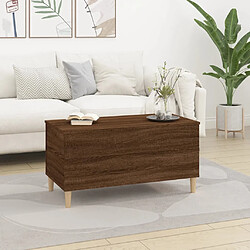 Avis ComfortXL Table Basse Chêne Marron 90x44,5x45 Cm Bois D'ingénierie