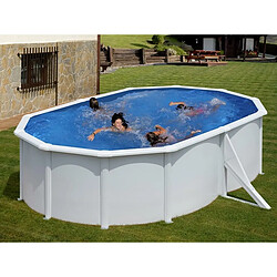 Piscine acier blanc Bora Bora ovale 5,27 x 3,27 x 1,22 m - Gré