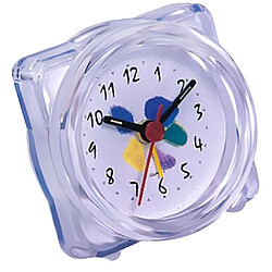 Mini Voyage Horloge Gradient Son Bureau Réveil Snooze Veilleuse 4 # Blanc