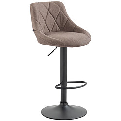 Non Tabouret de bar Lazio tissu noir