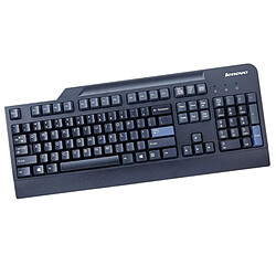 Clavier QWERTY Noir USB Lenovo KB1021 00XH537 PC Keyboard 104 Touches - Occasion