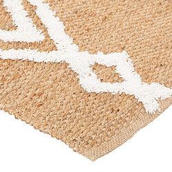 Avis Atmosphera, Createur D'Interieur Tapis Ethnique en jute modèle Tuft - 120 x 170 cm - Blanc et Beige