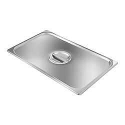 Helloshop26 Couvercle GN - 1/1 avec poignée pour bacs gastronorm acier inoxydable pour bain marie saladette vitrine 14_0001178