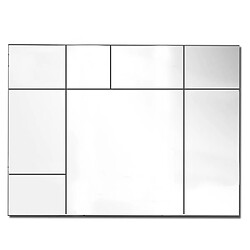 LUIGI FERRO Grand miroir mural design décoratif rectangulaire 96 x 72 cm