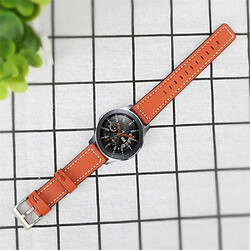 Bracelet en cuir véritable réglable, orange pour votre Huawei Watch GT 2e/Watch GT 2 46mm/Watch GT 42mm/46mm