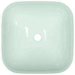 Avis vidaXL Lavabo Verre 42x42x14 cm Blanc