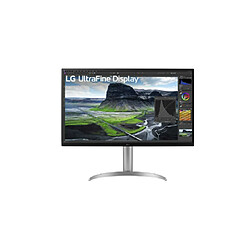 ECRAN LG 32" Blanc 32UQ850V-W 16:9 IPS 5ms 3840x2160 400cd/m² 2xHDMI DP 2xUSB3.0 USB-C HPs 5Wx2 Inclinaison Ajust. Hauteur Pivot AMD Free Sync