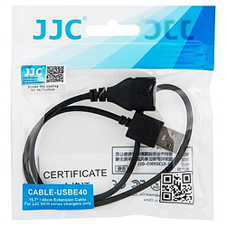 Rallonge USB JJC CABLE-USBE40 - 40cm - Chargeur de batterie USB - Cable cuivre