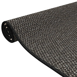 Acheter vidaXL Tapis de couloir aspect sisal anthracite 50x100 cm