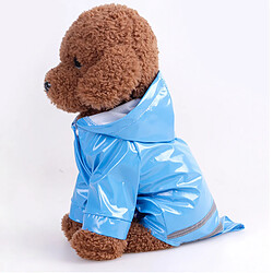 Imperméable Pour Chien Avec Capuche Veste Réfléchissante Pour Chien Imperméable S- XL Noir L