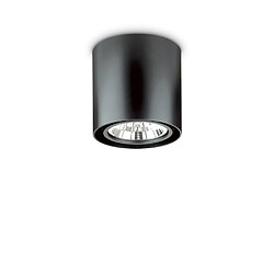 Ideal Lux Plafonnier intérieur à 1 lumière, noir, GU10