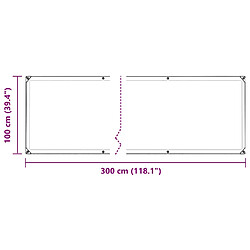 vidaXL Couverture végétale avec œillets 1x3 m PVC pas cher