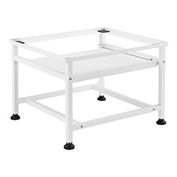 Acheter Socle avec Étagère Extensible pour Machine à Laver 63 x 54 x 41 cm Blanc [en.casa]