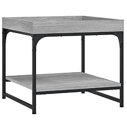 ComfortXL Table Basse Sonoma Gris 49,5x49,5x45 Cm Bois D'ingénierie