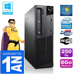 PC Lenovo M92p SFF Intel G630 Ram 8Go Disque 250 Go Graveur DVD Wifi W7 - Occasion