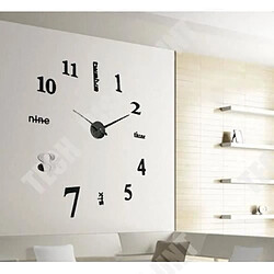 Avis Tech Discount TD® Grande horloge style moderne contemporain accrocher sur mur pour décoration intérieur extérieur noir salon chambre artistique