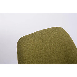 Decoshop26 Chaise de salle à manger x1 chaise visiteur assise pivotant à 360° en tissu vert piètement en bois carré clair 10_0003477 pas cher