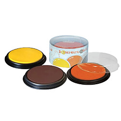 Crealign Boites de 3 encreurs rond - Orange jaune marron