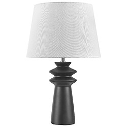 Beliani Lampe à poser en céramique noire MORANT