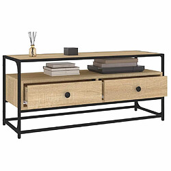 Acheter Maison Chic Meuble TV scandinave - Banc TV pour salon chêne sonoma 100x35x45 cm bois d'ingénierie -MN57997