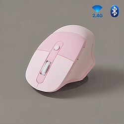 Souris sans fil Bluetooth 2.4G +, pour iPad, ordin Bleu