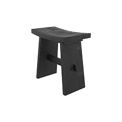 Rendez Vous Deco Tabouret Eka en bois noir