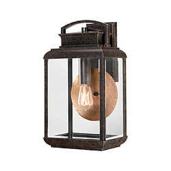 Elstead Lighting Applique murale extérieur Byron Bronze Impérial Coloris : Bronze Impérial Nombre d'ampoules : 1 Type d'ampoule : E27 Puissance max par ampoule (W) : 100 Ampoules incluses : Non IP : 44 Hauteur en Cm : 45.7 Largeur en Cm : 25.4<