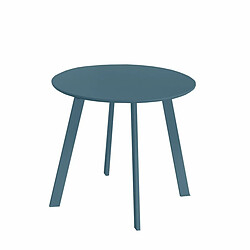 BigBuy Home Table Marzia Bleu Acier Acier 50 x 50 x 44 cm