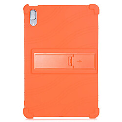 Coque en silicone avec béquille coulissante orange pour votre Lenovo Xiaoxin Pad Pro 11.5 pouces