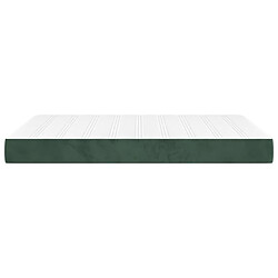 Acheter Maison Chic Matelas de lit à ressorts ensachés, Matelas doux Vert foncé 140x200x20 cm -GKD89602