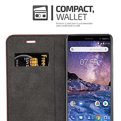 Cadorabo Coque Nokia 7 PLUS Etui en Rouge pas cher