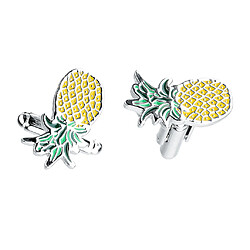 Bouton de Manchette Ananas Homme pour Chemise Mouvement de Montre pour Mariage Business Commercial pas cher