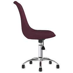 Acheter vidaXL Chaises à manger pivotantes lot de 2 violet tissu