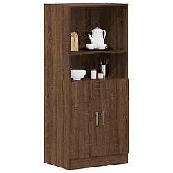 vidaXL Armoire de cuisine chêne marron 57x41,5x131,5cm bois ingénierie