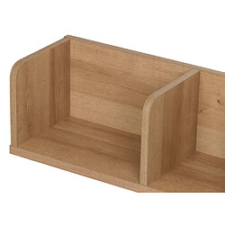 Acheter Decoshop26 Étagère murale suspendue étagère en bois 3 compartiments en bois de manguier clair 20x120x21 cm 04_0008685