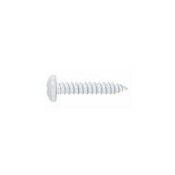 500 vis à tôle PH2, tête bombée 4,2 x 13 mm zingué blanc pour tôle et PVC - T814213BLE - Index