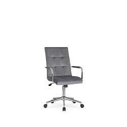 Avis Vivaldi Fauteuil Pivotant BOSTON Gris Velours