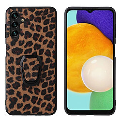 Coque en TPU + PU avec béquille texture léopard pour votre Samsung Galaxy A13 5G