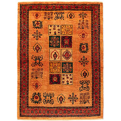 Vidal Tapis de laine 149x111 orange Kashkuli