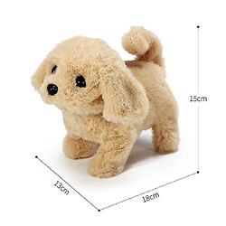 Universal Jouets électriques émulation douce peluche chien peluche errant chien aboyant lumineux simulation amusante déplacement pas cher