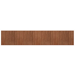 vidaXL Tapis rectangulaire marron 80x400 cm bambou