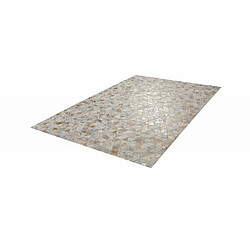 Acheter Paris Prix Tapis Patchwork Fait Main Rocket Ivoire & Or 200 x 290 cm