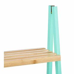 Berilo Etagère de salle de bains Naturel Menthe Bambou Bois de pin 40 x 109,3 x 30 cm