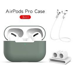 Coque en silicone avec sangle vert pour votre Apple AirPods Pro