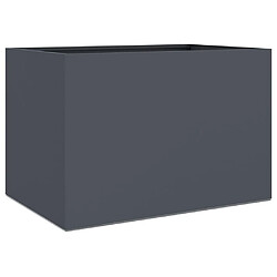 vidaXL Jardinière anthracite 62x40x39 cm acier