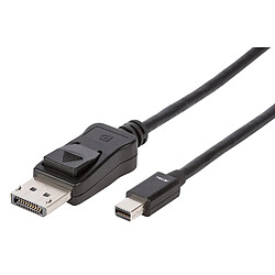 Accell B143b-003b UltraAV câble Mini DisplayPort vers DisplayPort 1.2 avec Verrouillage ? 3.3 Pieds (1 Metre), Noir 3.3 Feet (1 Meter) Noir