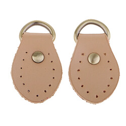 2pcs PU Poignée En Cuir Boucles À pression Pour Sac À Main Making Accessoires Beige pas cher