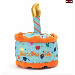 Jouet d'anniversaire pour chien - Peluche Pup Cake Cupcake Puppy Squeak and Crinkle Gift NEHxv